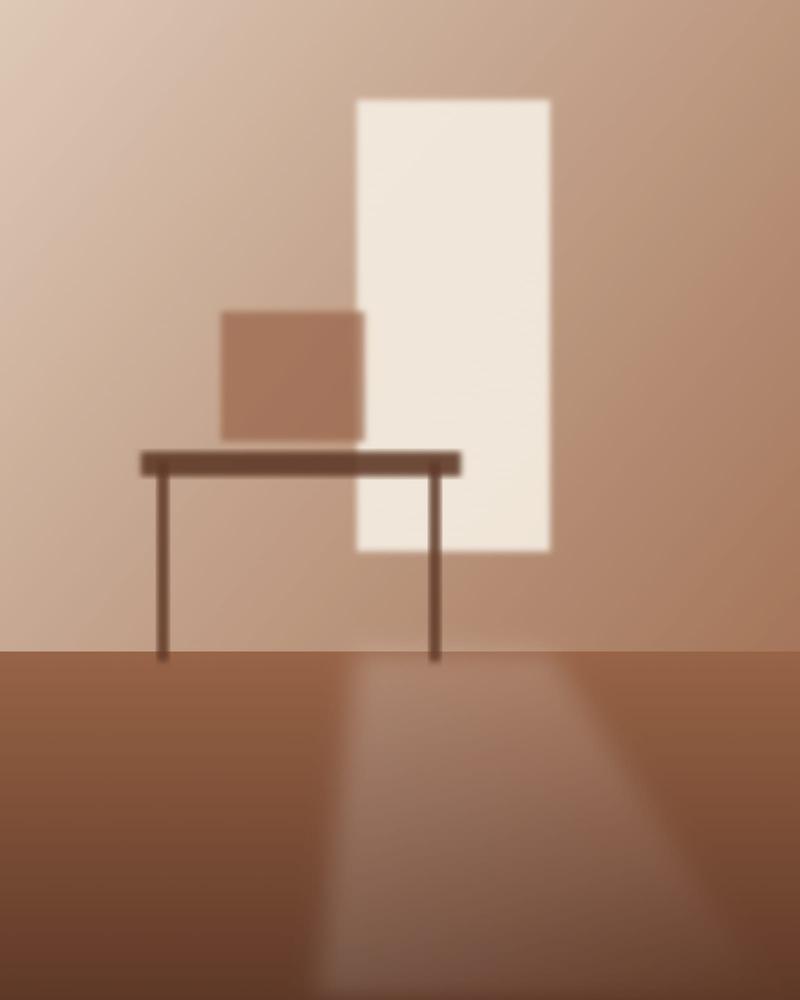 Home office alcove under the stair